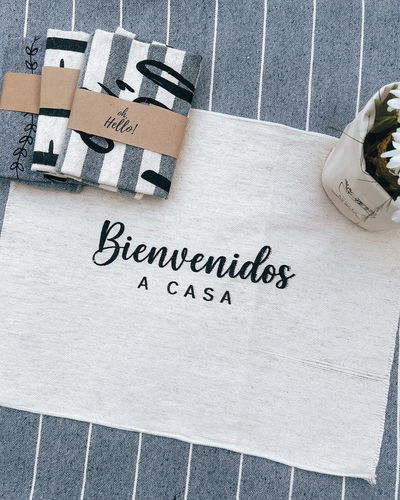 Paño de piso (bienvenidos a casa - natural)