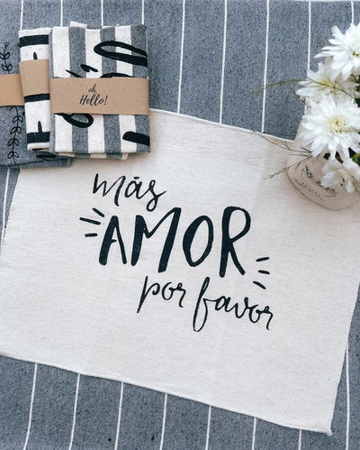 Paño de piso (más amor por favor - natural)