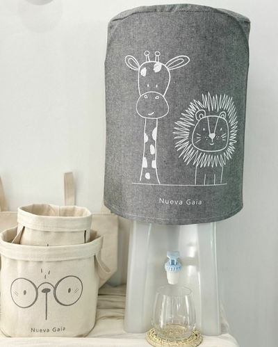 Funda para bidón 20 lts (animalitos - gris jean)