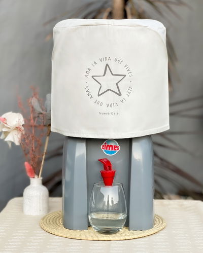 Funda para bidón 12 lts (ama la vida que vives - off white)