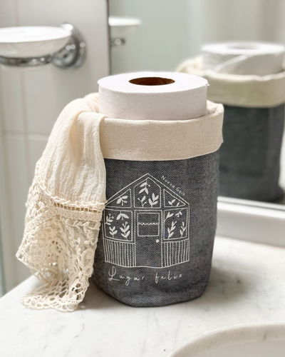 Organizador chico (casita feliz - gris jean)