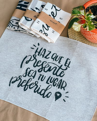 Paño de piso (haz que el presente - gris)