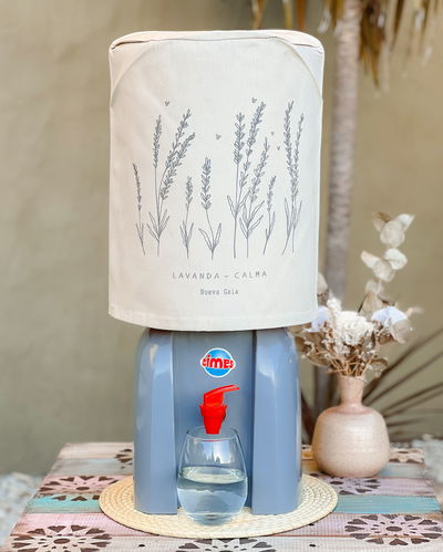 Funda para bidón 20 lts (lavandas - natural)