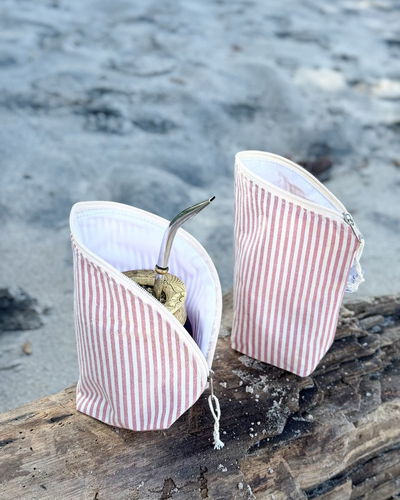 Set yerbero + matero (rayado)