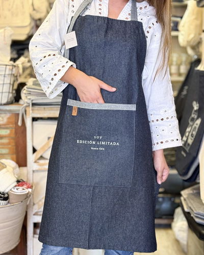 Delantal unisex Jean - Soy edición limitada - Azul