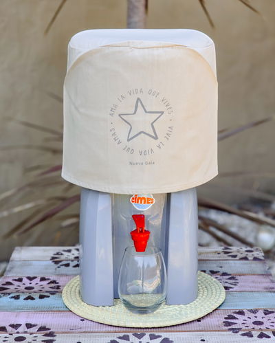 Funda para bidón 12 lts (ama la vida que vives - natural)