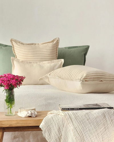 Set de Almohadones -Arena y natural