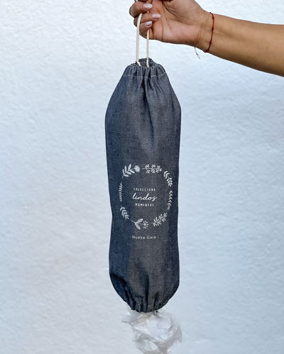 Guarda bolsas (colecciona lindos momentos - gris jean)