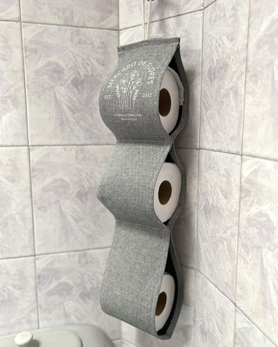 Porta papel higiénico - Mercado de flores - Gris