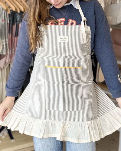 Delantal femenino Rayado