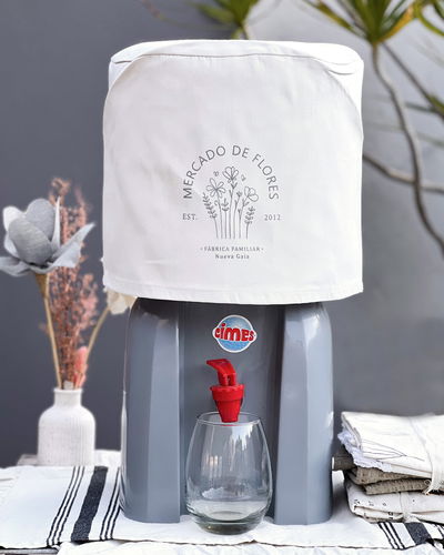 Funda para bidón 12 lts - Mercado de flores - Off white