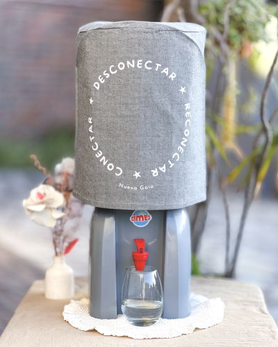 Funda para bidón 20 lts - Desconectar, reconectar, conectar - Gris