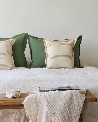 Set X2 Almohadones - 40x40 - Natural/Arena 