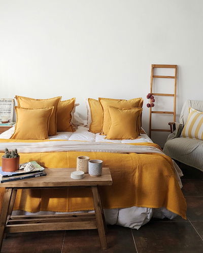 Set X2 Almohadones - 40X40 - Mostaza