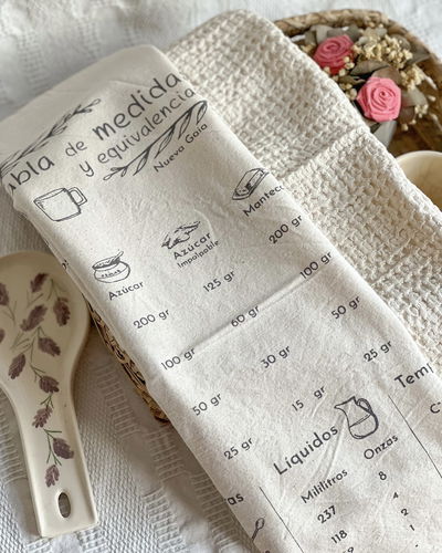 Set X2 Repasadores - Tabla de medidas - Natural