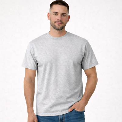 Remera Gris Melange Regular/Clásico Premium 24.1