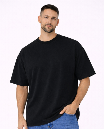 Remera Oversize Negro Premium