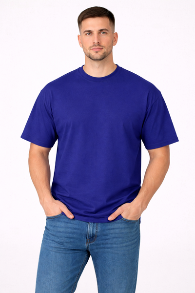 Remera Oversize Azul Alaska Premium