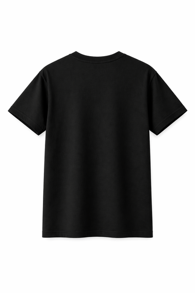 Remera Negra Regular/Clasico Premium 24.1