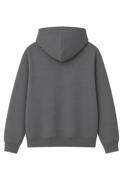 Buzo Canguro Regular Frisa Inv. Gris Topo