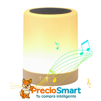 Velador con parlante 7 colores