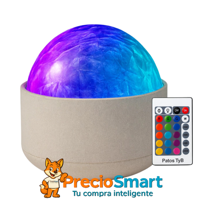 Esfera de Luz, proyector con efecto aurora boreal