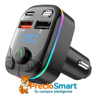 Reproductor rgb inalámbrico bluetooth para auto