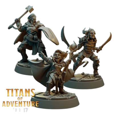 Set de Miniaturas X3 - Titanes De Aventura 17