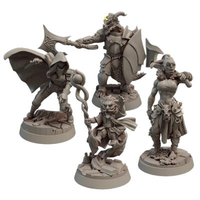 Set de miniaturas x4 - Titanes de Aventura 2 