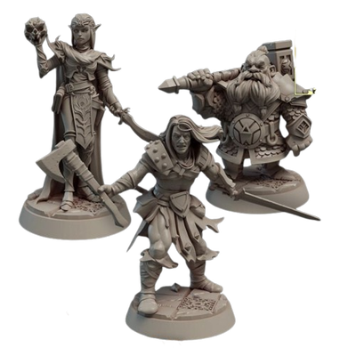 Set de Miniaturas x3 - Titanes de Aventura 13