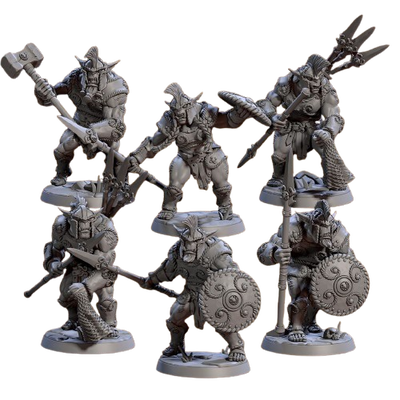 Set de miniaturas x6 - Clan Garrabronce - Hobgoblins