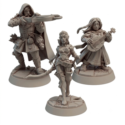Pack de Miniaturas 3x | Titanes de Aventura | Set 15