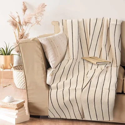 MANTA RÚSTICA TEJIDA 1.50X2.00