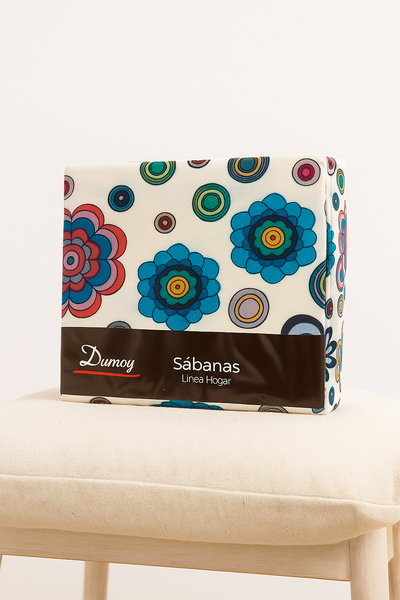 SÁBANA LÍNEA HOGAR DUMOY ESTAMPADA 2 1/2