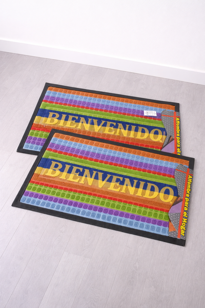 ALFOMBRA FELPUDO MULTICOLOR