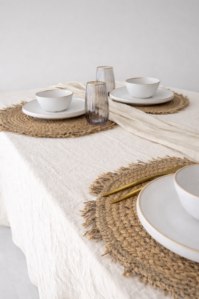 MANTEL DE TUSSOR 100% ALGODÓN 1.50X2MTS