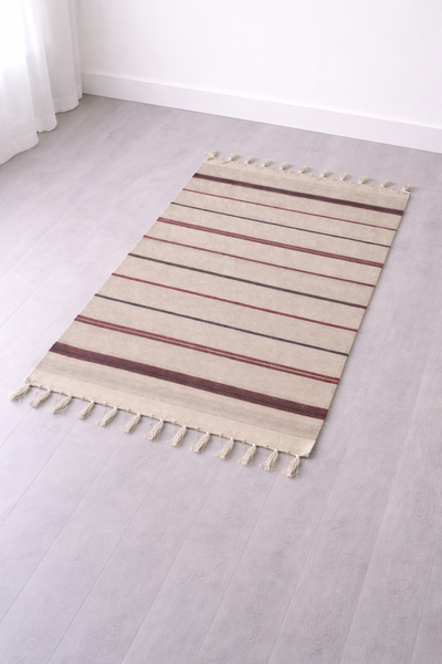 ALFOMBRA COSTADO DE CAMA RÚSTICA