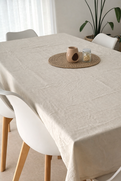 MANTEL DE TUSSOR 100% ALGODÓN 1.45X2.50MTS