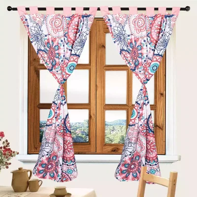 CORTINA COCINA TROPICAL ESTAMPADA