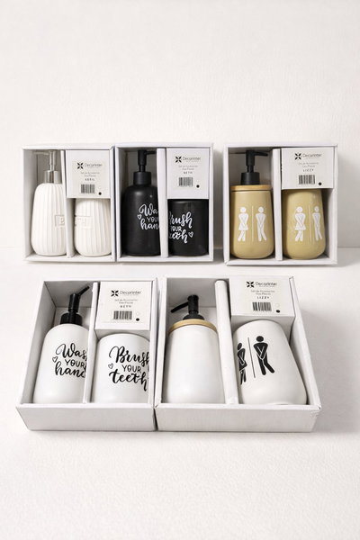 SET ACCESORIOS CERAMICA