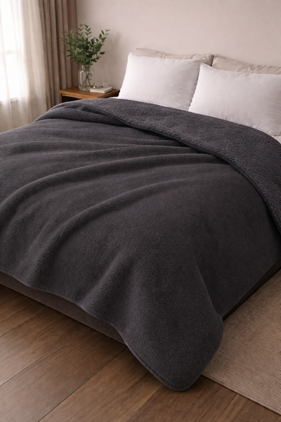 FRAZADA POLAR C/CORDERITO 2 1/2 (220X230)