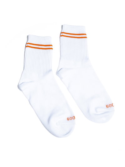 Medias 3/4 Rayas Naranja 