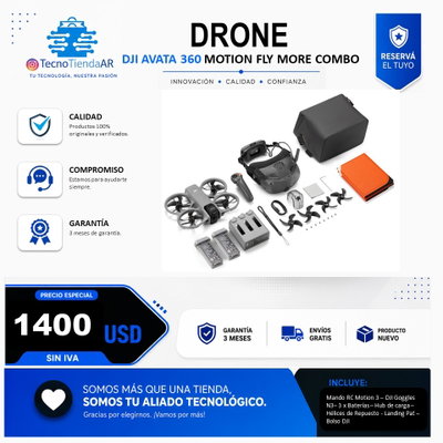 AVATA 360 - MOTION FLY MORE COMBO - USD 1400 EFVO/TRANSF