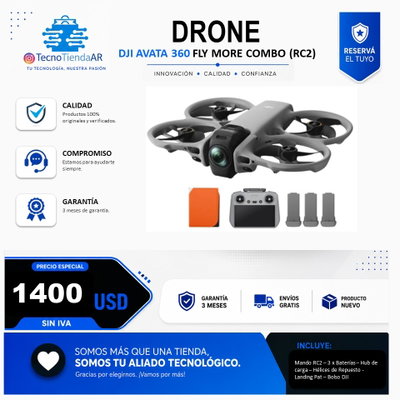 AVATA 360 - FLY MORE COMBO - USD 1400 EFVO/TRANSF