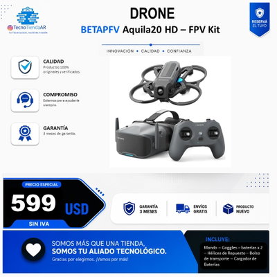 BETAFPV - Aquila20 HD FPV KIT - USD 599 EFVO/TRANSF