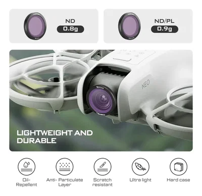Freewell DJI Neo ND Filter Kit | ND8 + ND16 + ND32