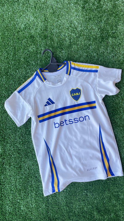 CAMISETA BOCA JR BLANCA NIÑO