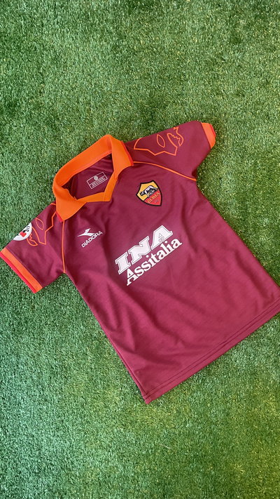 CAMISETA RETRO DE LA ROMA DE NIÑO