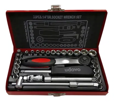 SET JGO HERRAMIENTAS TUBOS Y LLAVES 33 PIEZAS - UDOVO