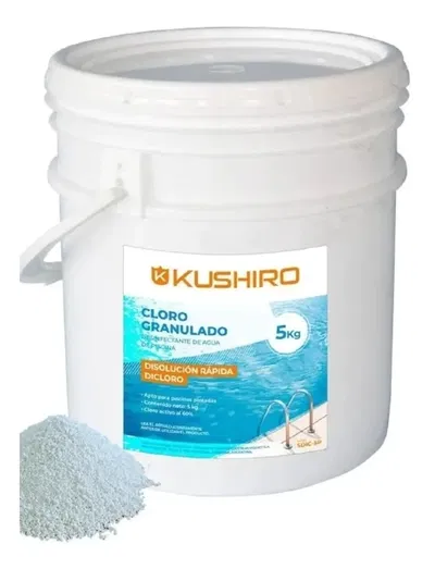 Cloro Triple Acción Disolución Rápida - Granulado en Balde 5 Kg Kushiro